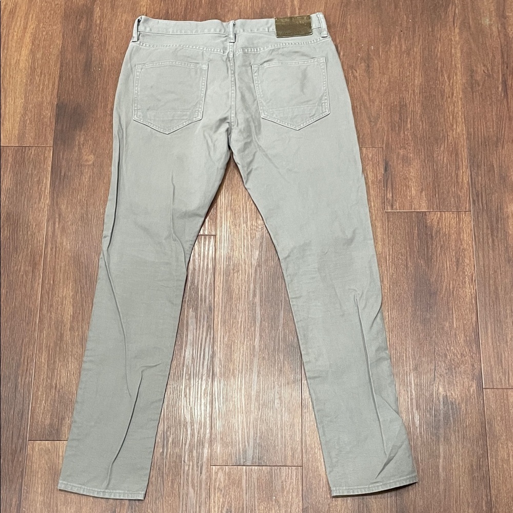 All Saints Men's Pistol Fit Light Olive Slim Jeans - Picture 4 of 9